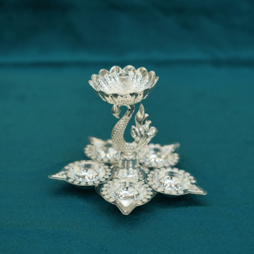 5 Petal Peacock Diya