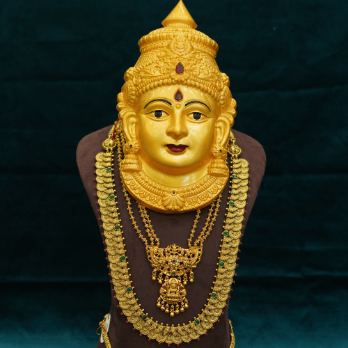 Gold Plated Silver Varalakshmi Set