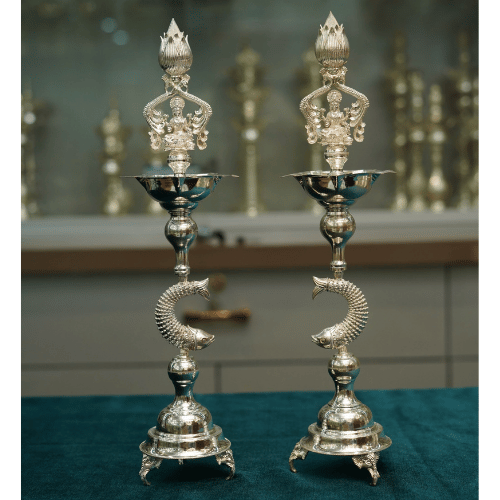 Designer Big Size Silver Kundulu