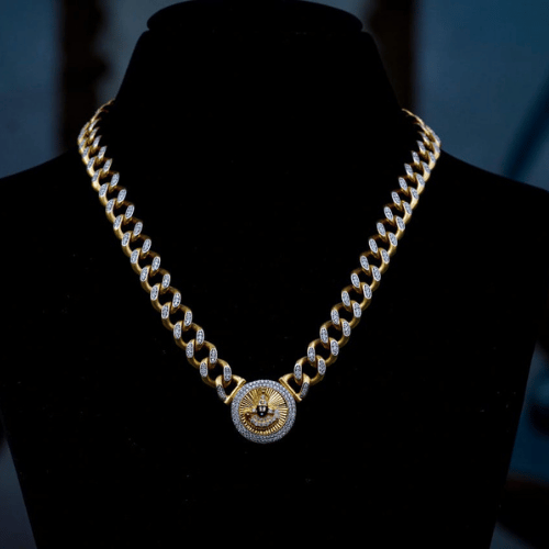 Gold Chain With God Pendant
